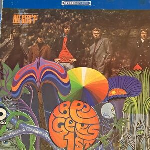 Three vinyls, Bee Gees first album, Billy Joel The Bridge and POCO legend